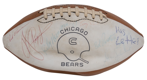 1977 Chicago Bears Team Signed Wilson Chicago Bears Football with 33 Signatures Including Walter Payton (PSA/DNA)
